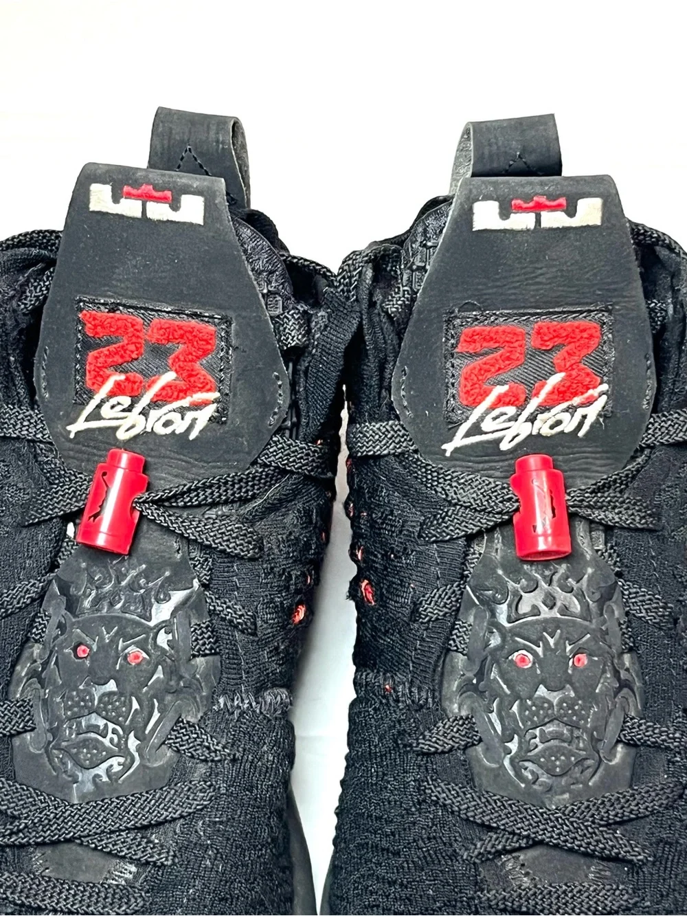 Nike Kids Black and Red LeBron Sneakers